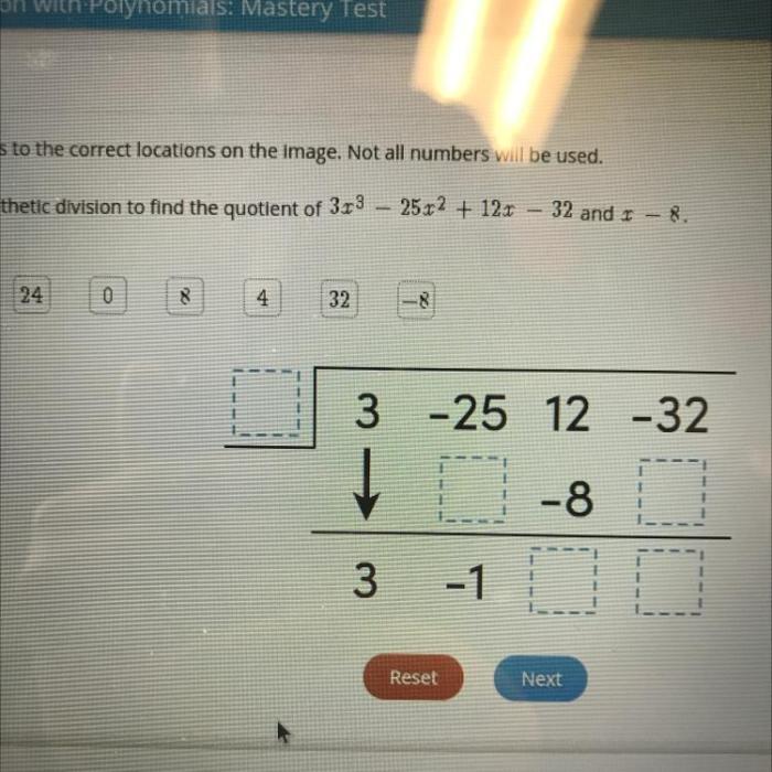 Complete the division the quotient is 3x2