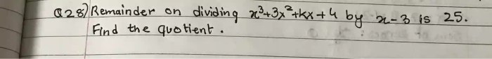 Quotient remainder find long division using synthetic use 3x 4x problem solved answer transcribed text show