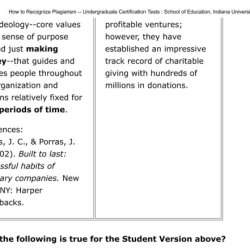 Plagiarism indiana university test answers