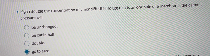 If you double the concentration of a non diffusible solute